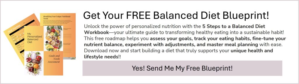 Balanced Diet Banner