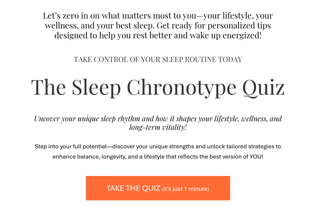 Sleep Chronotype Quiz